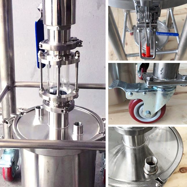 Stainless Steel Vacuum Filter Machine ForSetup Solid Liquid Lab Separation